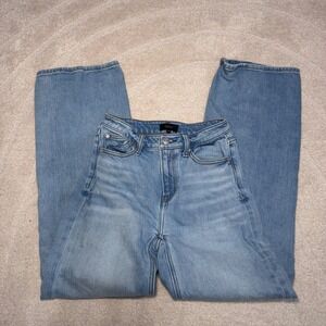 Quince Organic Cotton Straight Leg Jeans Light Wash Blue Size 25 CZRY001